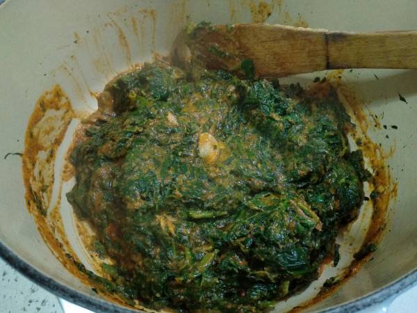 Garbanzos con espinacas (una tapa tradicional en Andalucía) - Preparación paso 11