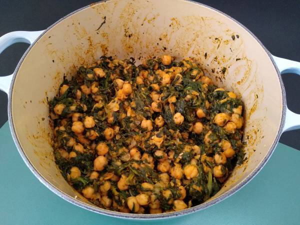 Garbanzos con espinacas (una tapa tradicional en Andalucía) - Preparación paso 12