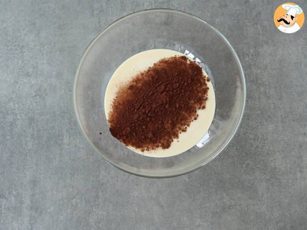 Crepes mármol bicolor (vainilla y chocolate) - Preparación paso 3