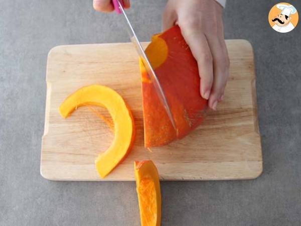 Calabaza al horno con garbanzos, romero y feta - Preparación paso 2