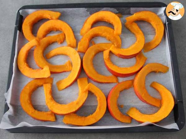 Calabaza al horno con garbanzos, romero y feta - Preparación paso 3
