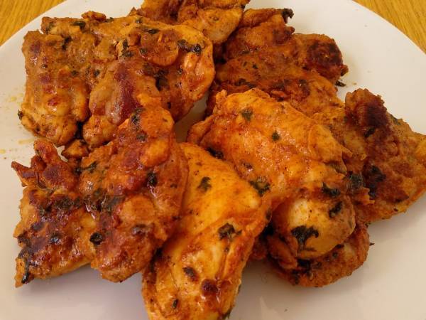 Arroz con pollo y especias para fajitas - Preparación paso 7