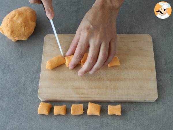 Gnocchi de batata (ñoquis de boniato) - Preparación paso 3