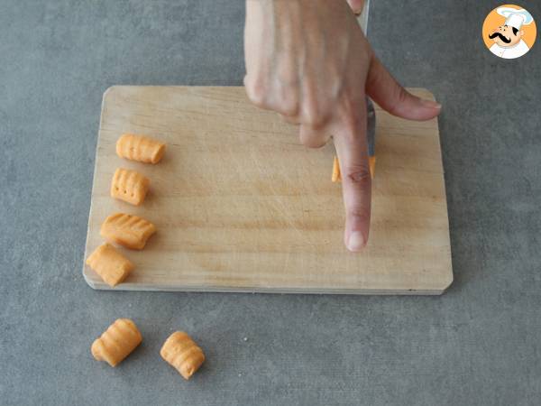 Gnocchi de batata (ñoquis de boniato) - Preparación paso 4