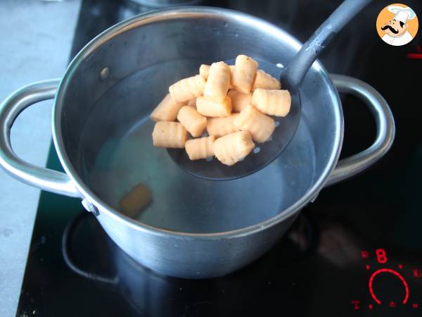 Gnocchi de batata (ñoquis de boniato) - Preparación paso 5