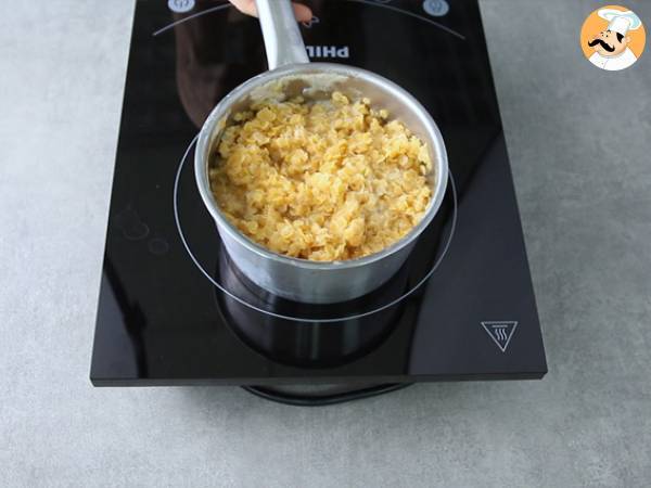 Medallones de lentejas coral (rojas) y zanahoria - Preparación paso 2