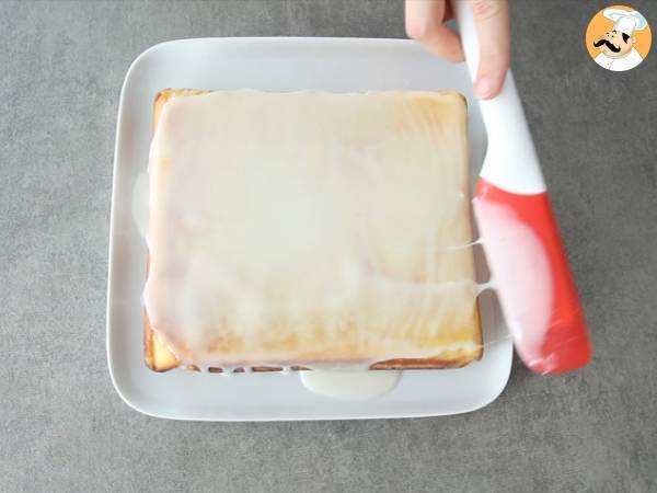 Brownie de limón con glaseado - Preparación paso 5