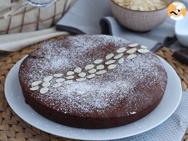 Torta caprese (Bizcocho de chocolate y almendra) - Preparación paso 4