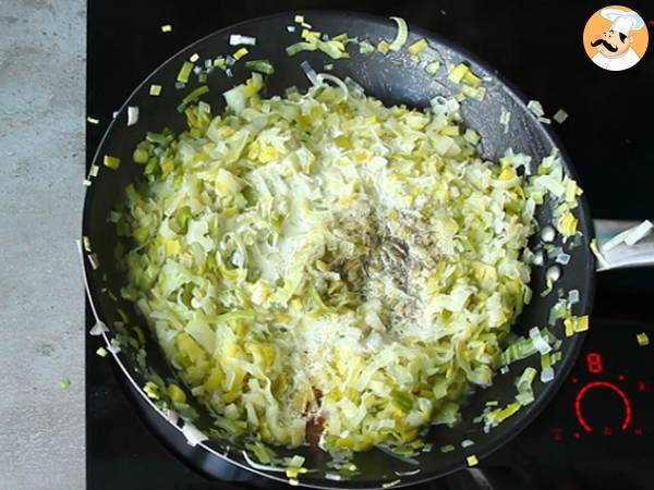 Muffins de puerro - Preparación paso 3