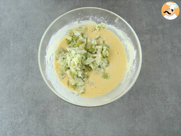 Muffins de puerro - Preparación paso 4