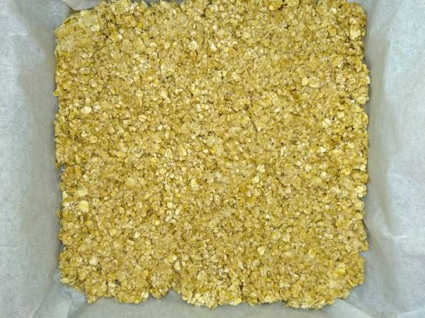 Barritas de arándanos, coco y chocolate {receta vegana, paleo y sin azúcar refinada} - Preparación paso 3