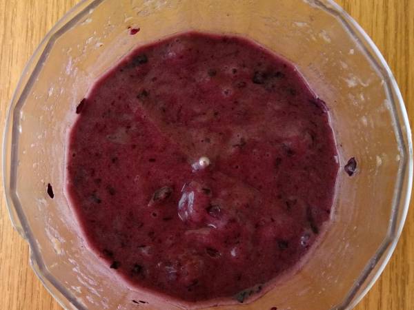 Barritas de arándanos, coco y chocolate {receta vegana, paleo y sin azúcar refinada} - Preparación paso 5