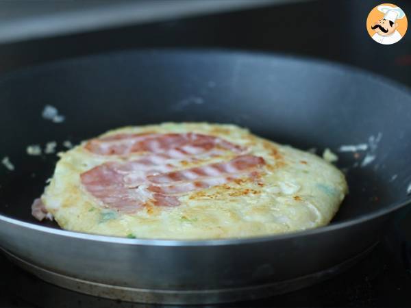 Okonomiyaki (tortilla japonesa) - Preparación paso 5