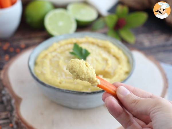 Paté de lentejas coral (dip para aperitivo) - Preparación paso 3