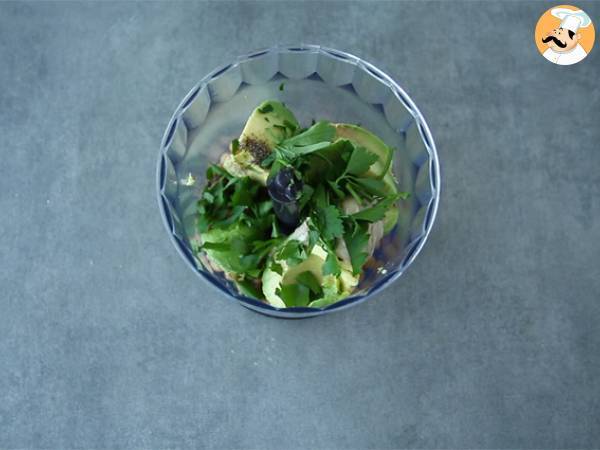 Hummus de aguacate - Preparación paso 1