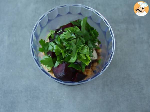 Hummus de remolacha - Preparación paso 1