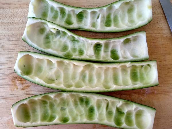 Calabacines rellenos de pollo, estilo lasaña {bajo en carbohidratos} - Preparación paso 2