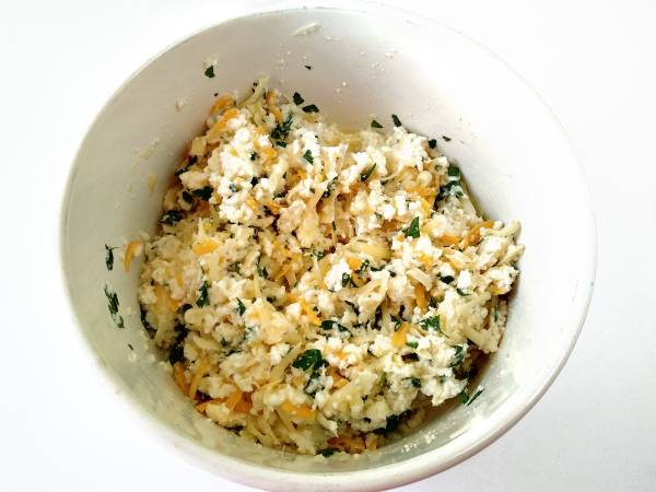 Calabacines rellenos de pollo, estilo lasaña {bajo en carbohidratos} - Preparación paso 5