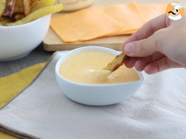 Salsa de queso para tacos o nachos - Preparación paso 3