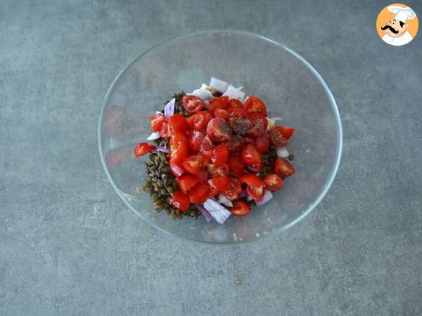 Tacos vegetarianos de lentejas (con masa casera) - Preparación paso 5