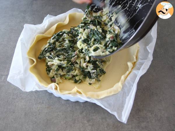 Tartaleta de acelgas y queso - Preparación paso 5