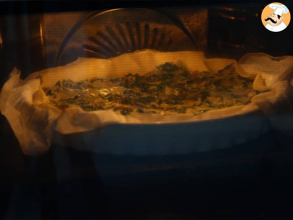 Tartaleta de acelgas y queso - Preparación paso 6