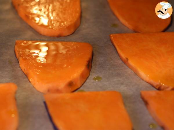 Tostas de batata con aguacate y feta - Preparación paso 1