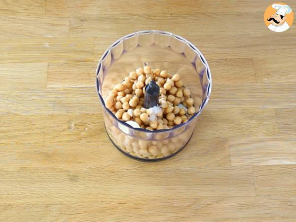 Huerto de pascua (hummus con verduras) - Preparación paso 1