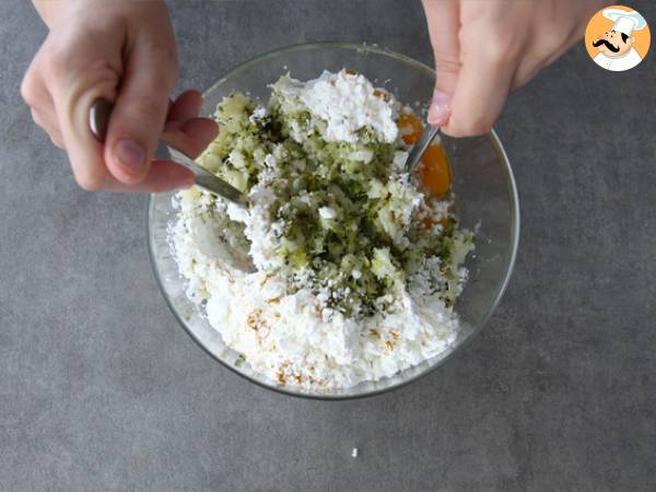 Medallones de coliflor y brócoli al curry - Preparación paso 3