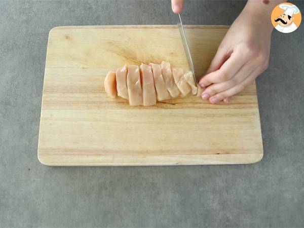 Pollo con champiñones en salsa - Preparación paso 1