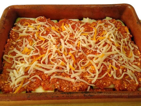 Lasaña de calabacín y quinoa - Preparación paso 8