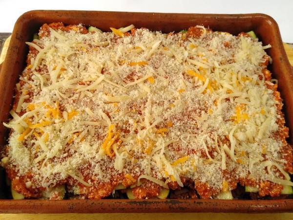 Lasaña de calabacín y quinoa - Preparación paso 9