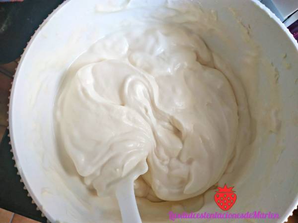 Tarta de Melocotón y Coco - Preparación paso 3