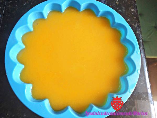 Tarta de Melocotón y Coco - Preparación paso 5