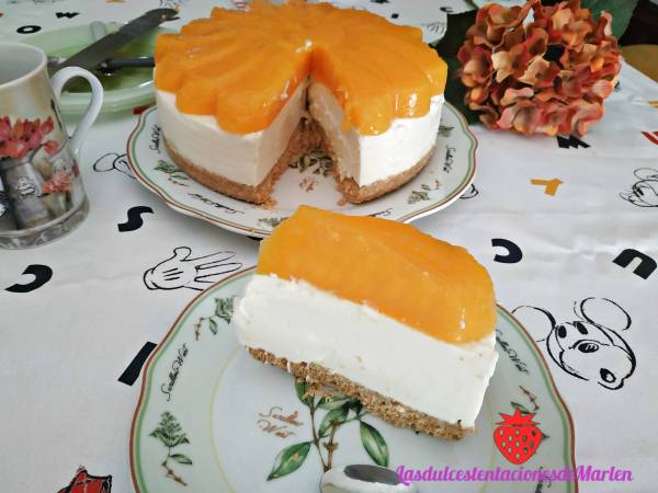 Tarta de Melocotón y Coco - Preparación paso 7