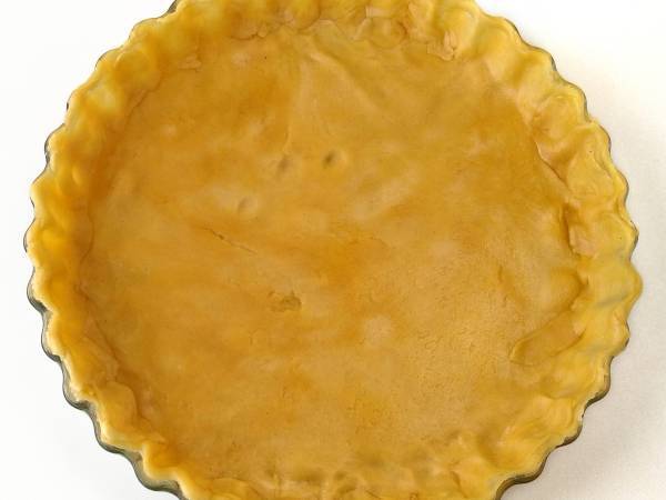 Quiche marinera con surimi, langostinos y atún - Preparación paso 4