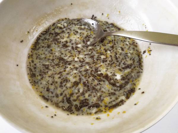 Galletas veganas de limón y chía - Preparación paso 1