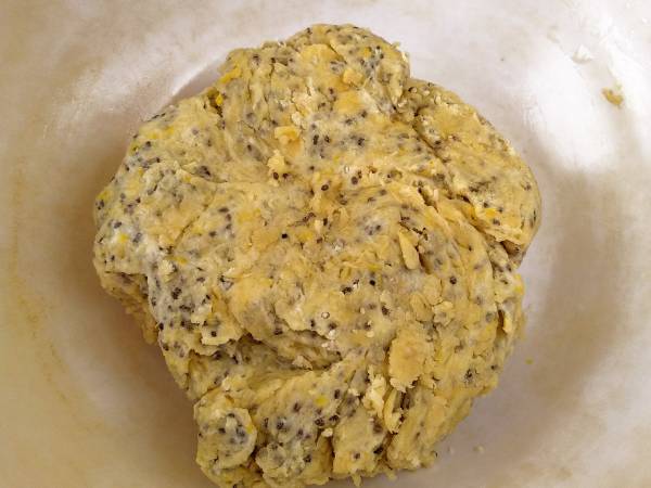 Galletas veganas de limón y chía - Preparación paso 3