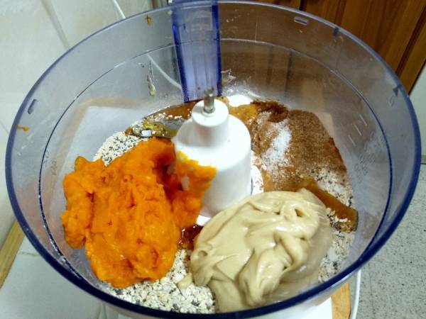 Galletas veganas de calabaza, coco y chía - Preparación paso 6