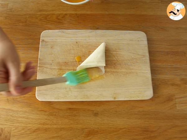Samosas de feta y cebollino - Preparación paso 4