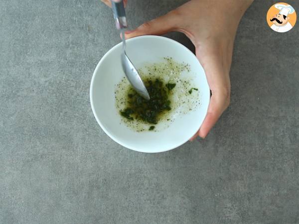 Ensalada cubo de rubik con vinagreta - Preparación paso 2