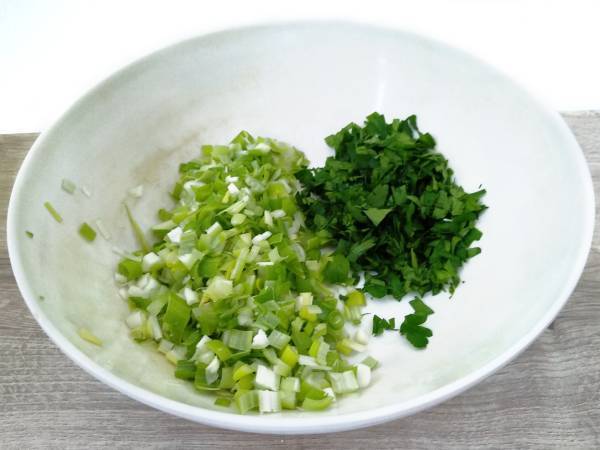 Ensalada de patata con aliño de limón - Preparación paso 6