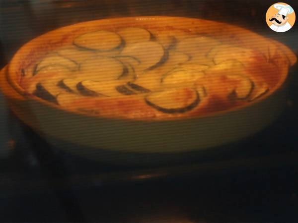 Clafoutis de calabacín y queso de cabra - Preparación paso 3