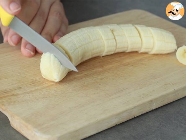 Batido de plátano y vainilla - Preparación paso 1