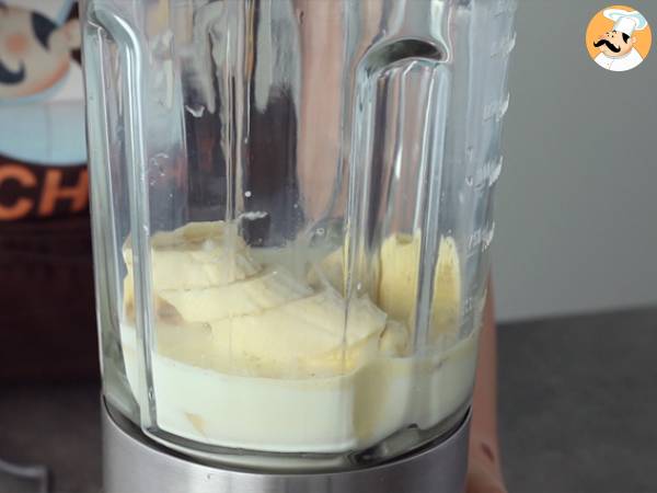 Batido de plátano y vainilla - Preparación paso 2