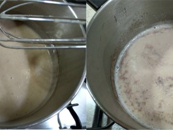 Bizcocho vegano de manzana con cobertura de natillas veganas - Preparación paso 9