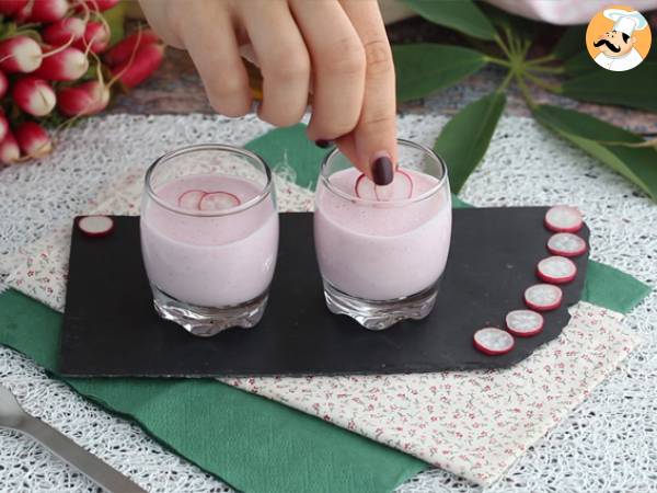 Sopa fría de rábano - Preparación paso 2