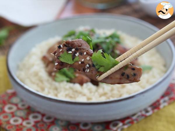 Pollo marinado con soja y miel - Preparación paso 5
