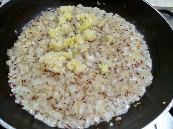 Masoor dal - Receta india de lentejas naranjas - Preparación paso 6