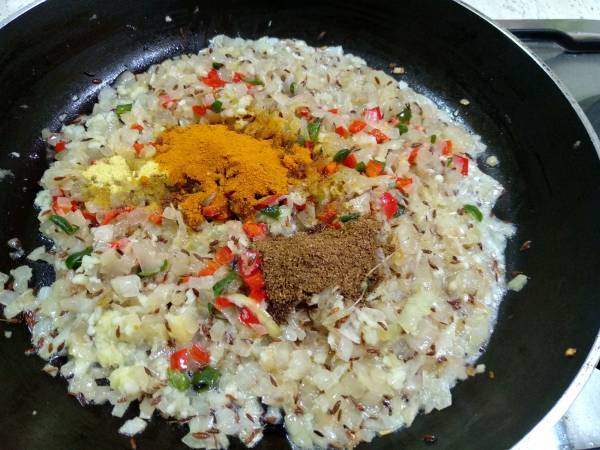 Masoor dal - Receta india de lentejas naranjas - Preparación paso 8